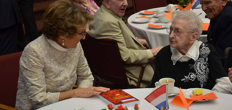 A Prayer at the Reception with Princess Margriet