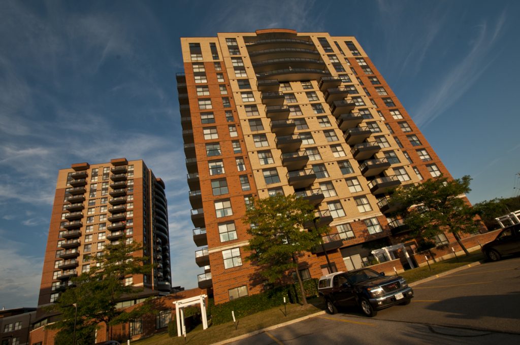 A outdoor view of Covenant Tower.