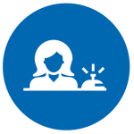 A symbol that represents Front Reception.
