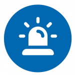 A symbol that represents the Emergency Call Bells and Response system at Holland Christian Homes.