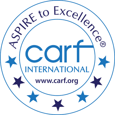 CARF INTERNATIONAL's logo.